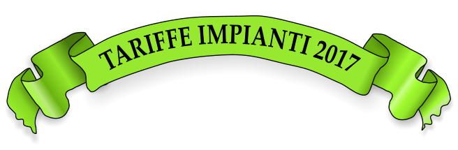 TARIFFE IMPIANTI 2017